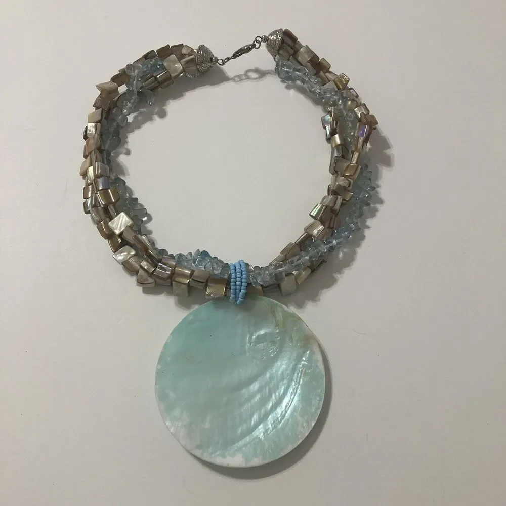 Blue Light brown multi
